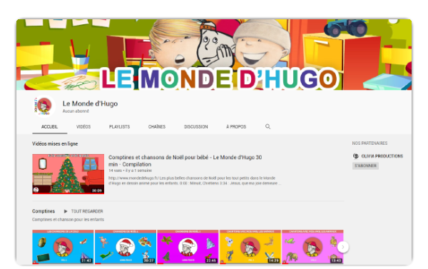 Hugo sur youtube